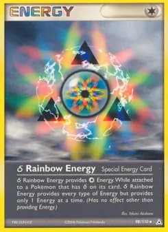δ Rainbow Energy card in English