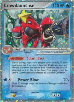 Crawdaunt ex card in English