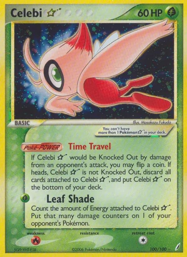 Celebi ☆ card in English