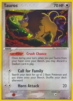 Tauros card in English