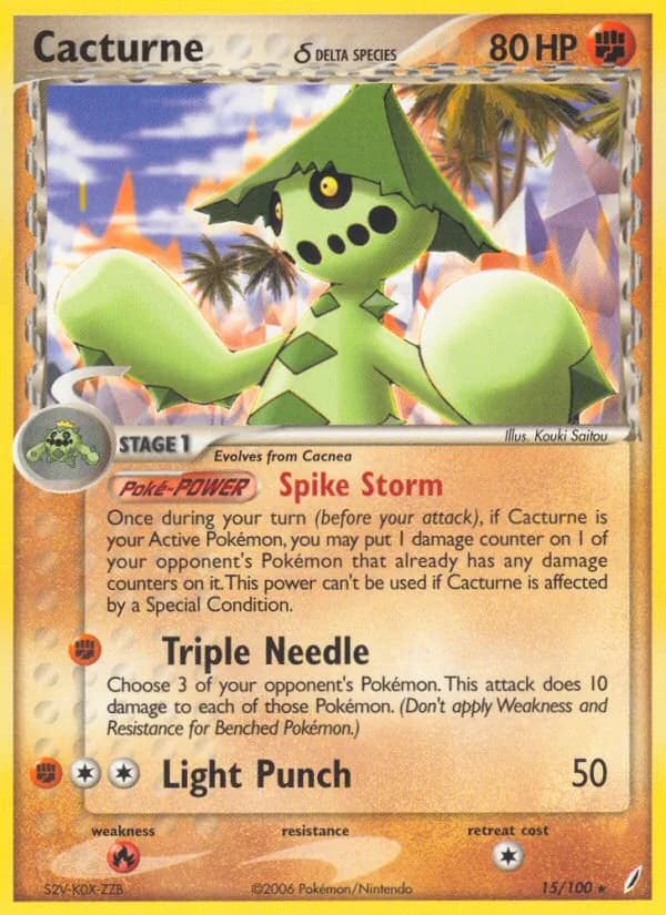 Cacturne δ card in English