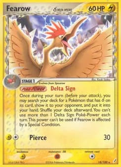 Fearow δ card in English