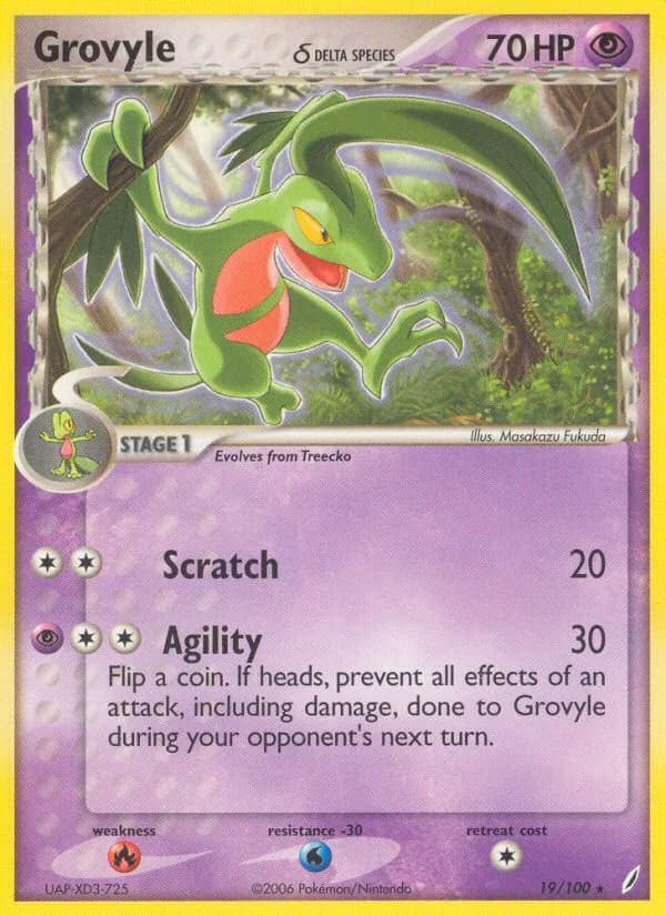 Grovyle δ card in English