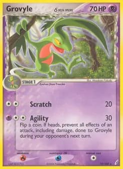 Grovyle δ card in English