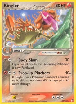 Kingler δ card in English