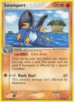 Swampert card in English