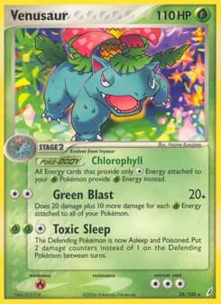 Venusaur card in English