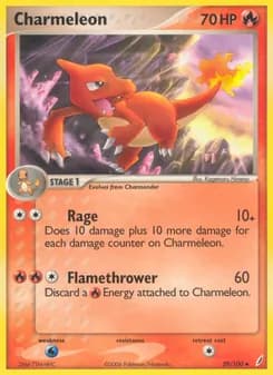 Charmeleon card in English