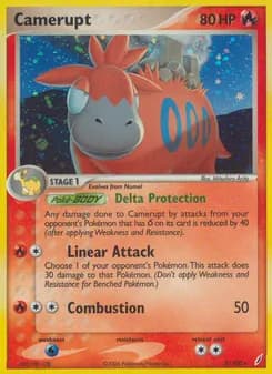 Camerupt card in English