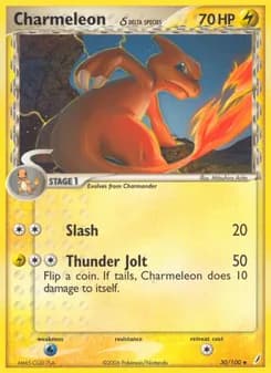 Charmeleon δ card in English