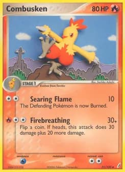Combusken card in English