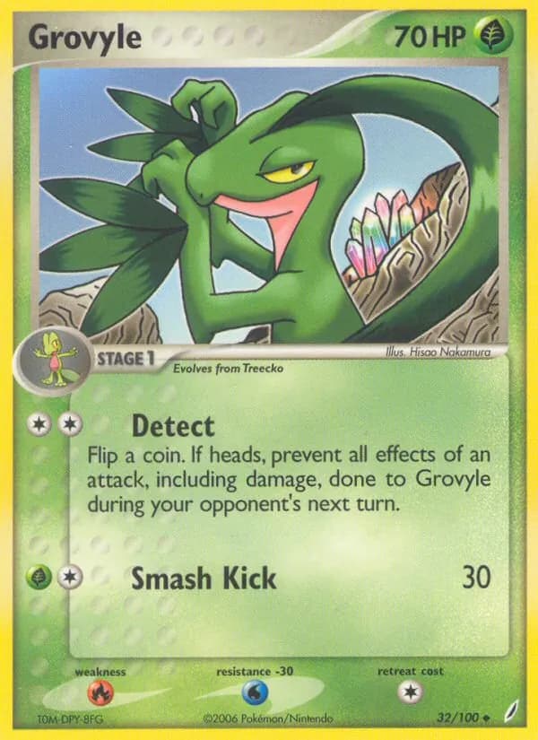 Grovyle card in English