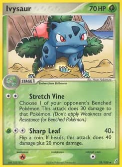 Ivysaur card in English