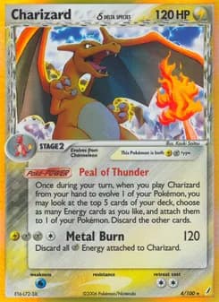 Charizard δ card in English
