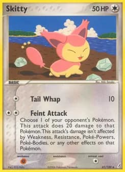 Skitty card in English