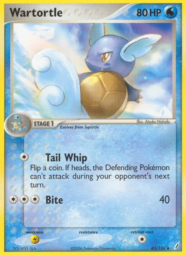 Wartortle card in English