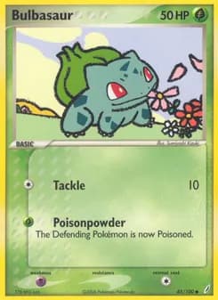 Bulbasaur card in English