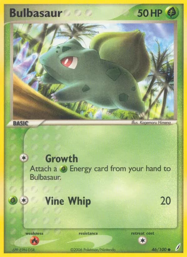Bulbasaur card in English