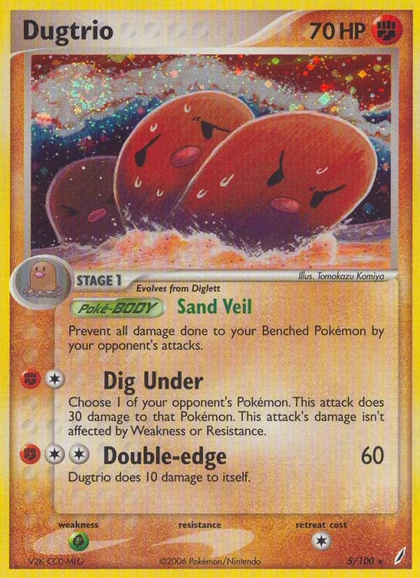 Dugtrio card in English