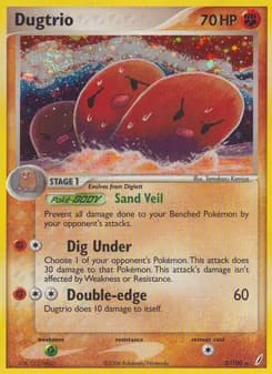 Dugtrio card in English