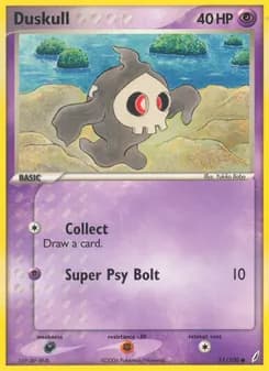 Duskull card in English