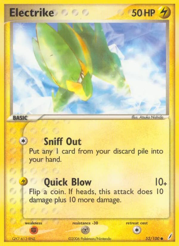 Electrike card in English
