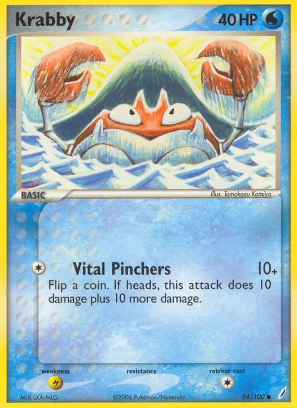 Krabby card in English