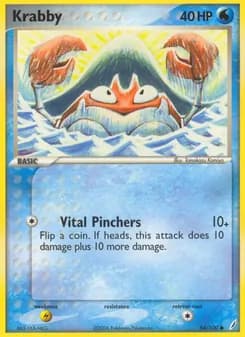 Krabby card in English