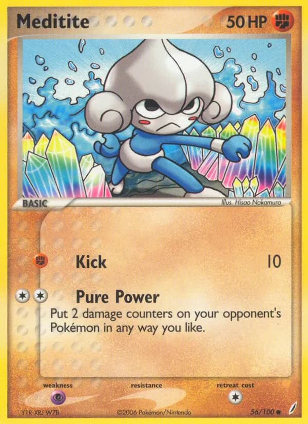 Meditite card in English