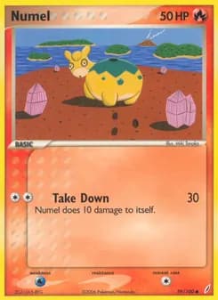 Numel card in English