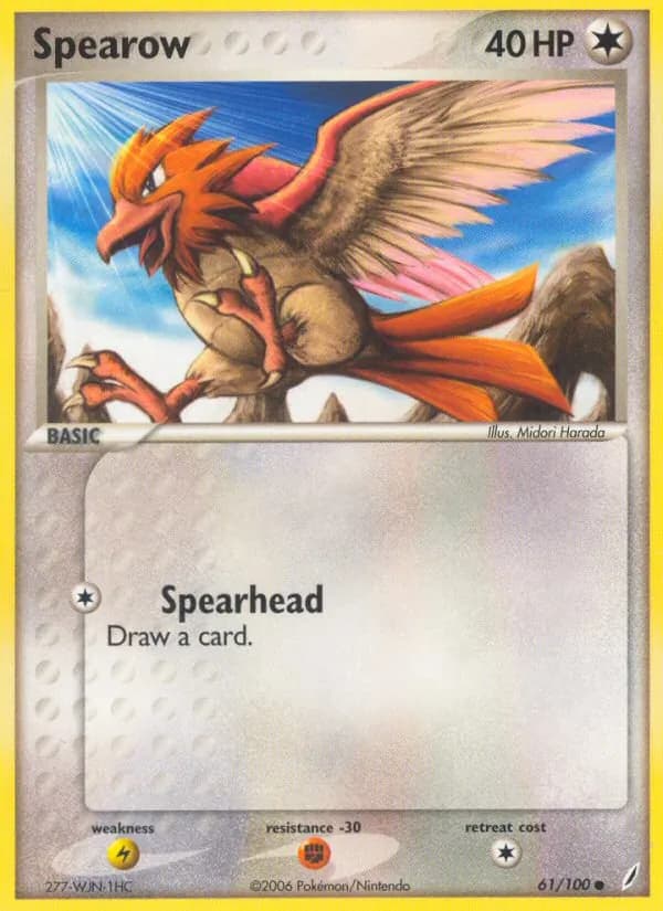 Spearow card in English