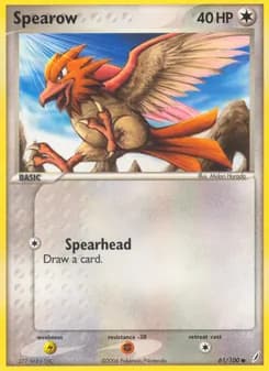 Spearow card in English