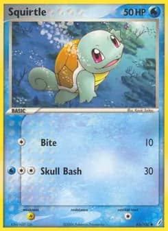 Squirtle card in English