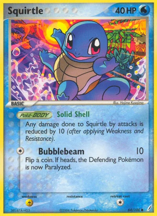 Squirtle card in English
