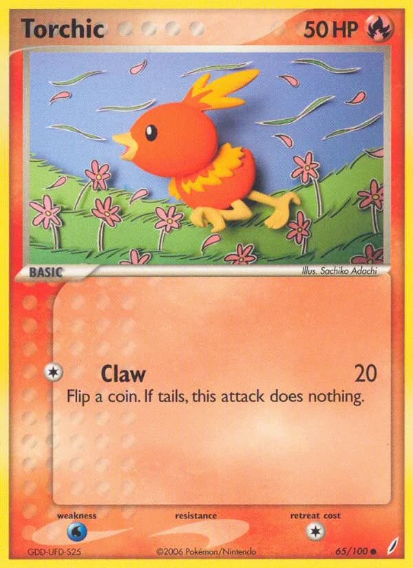 Torchic card in English