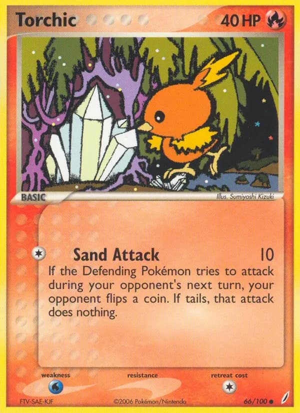 Torchic card in English
