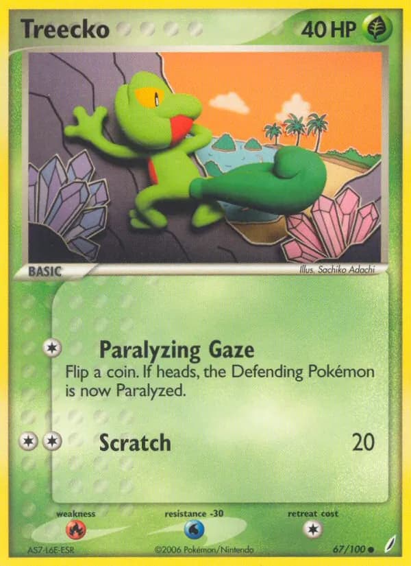 Treecko card in English