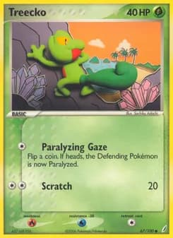 Treecko card in English