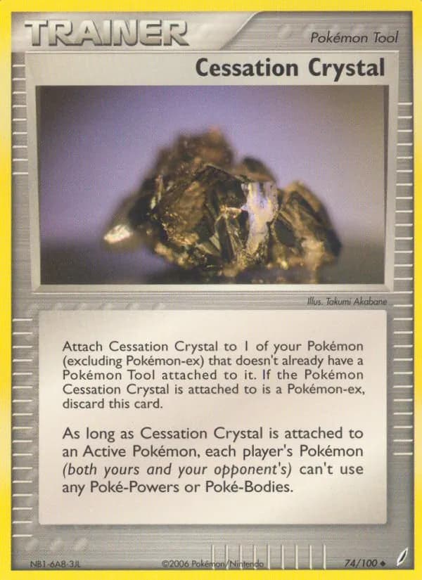 Cessation Crystal card in English