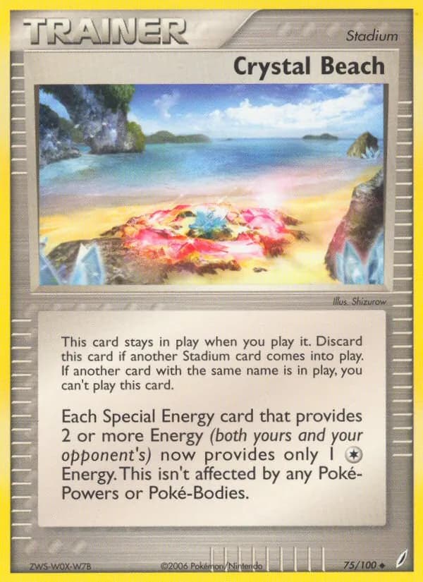 Crystal Beach card in English