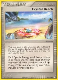 Crystal Beach card in English