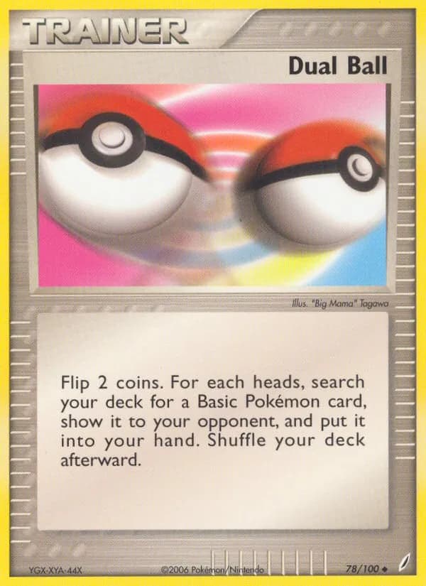 Dual Ball card in English