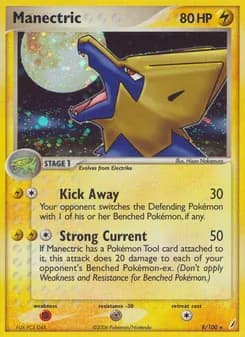 Manectric card in English
