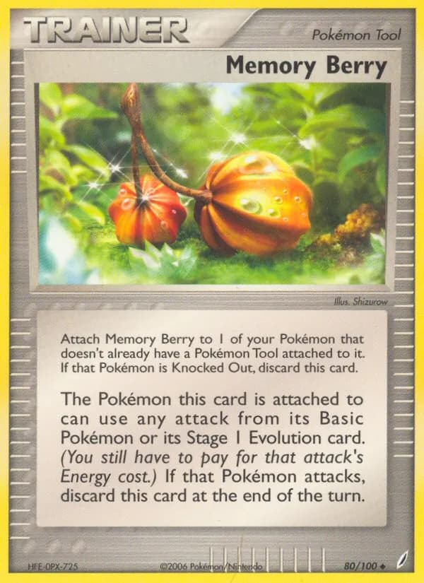 Memory Berry card in English