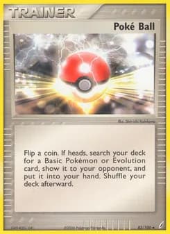 Poké Ball card in English