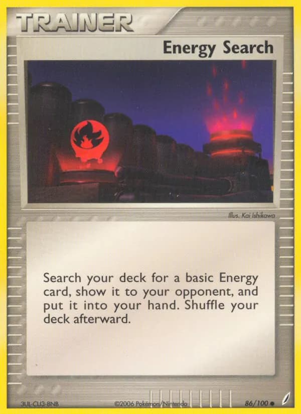 Energy Search card in English