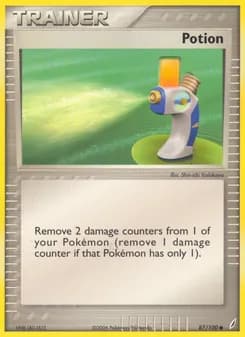 Potion card in English