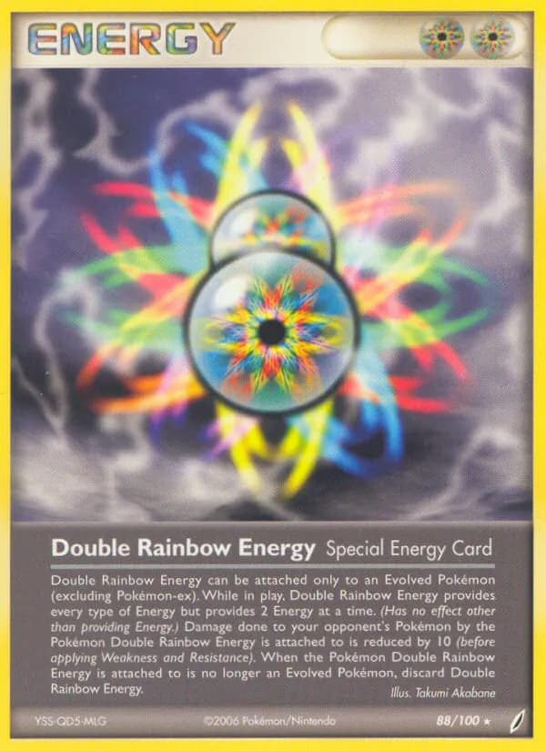 Double Rainbow Energy card in English