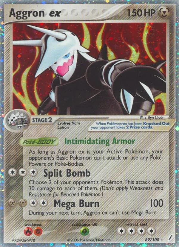 Aggron ex card in English