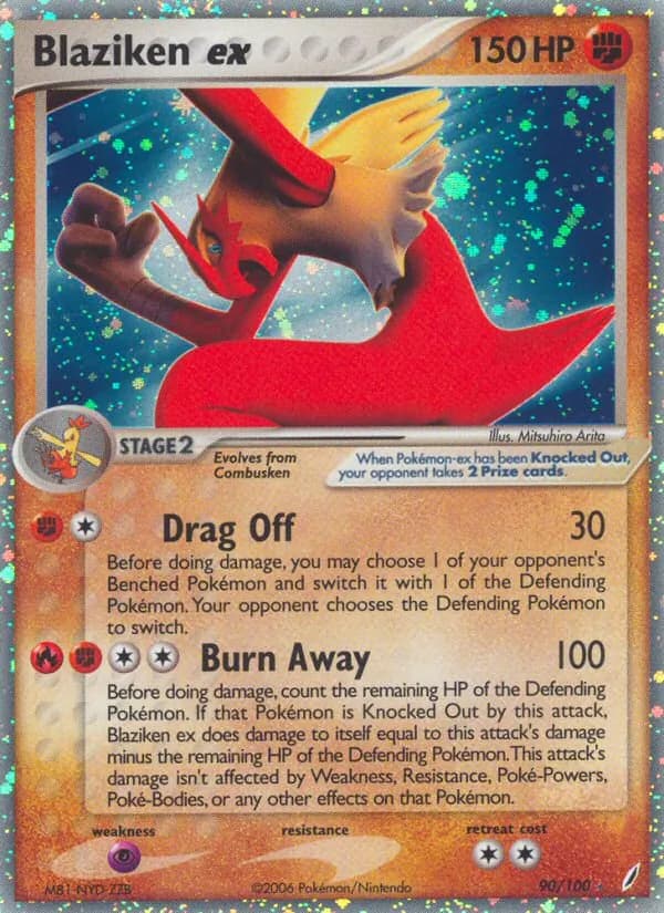 Blaziken ex card in English